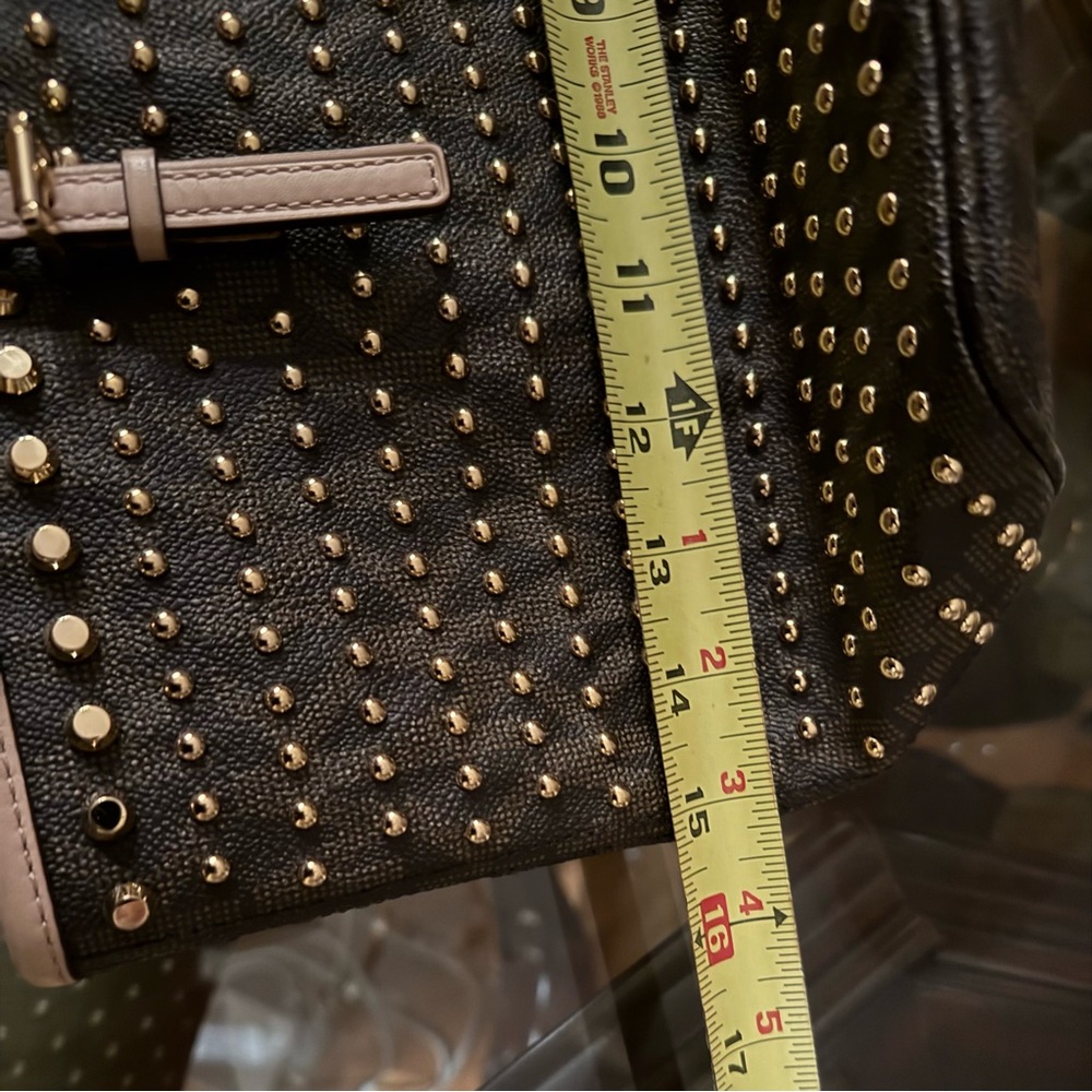Michael Kors Jet Set Gold Studded Tote Bag - Picture 12 of 12